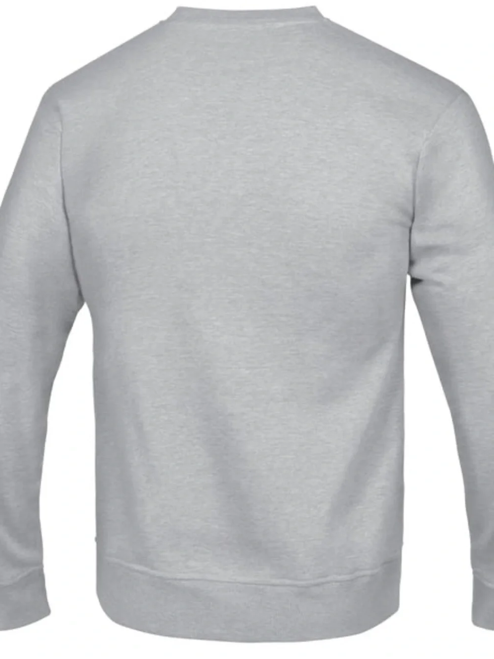 Champion Gray Crewneck Sweatshirt with Yellow & Navy Collegiate Print